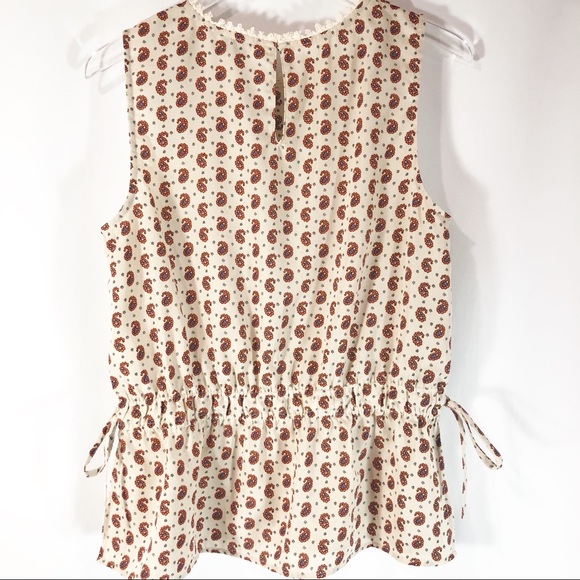 Wet Seal Brady Paisley High Neck Peplum Top - Picture 4 of 8
